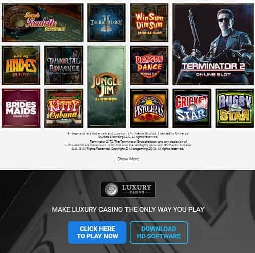 Luxury Casino Review: 150 free spins and €1000 bonus on jackpots