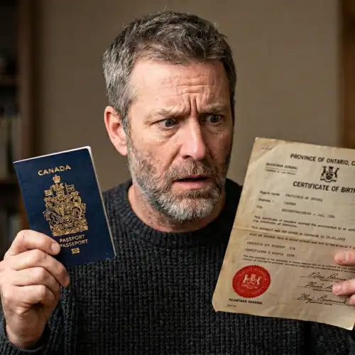 What is to be done if the name on passport differs from birth certificate?