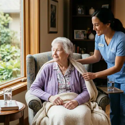 Aging persons care and a lawyer