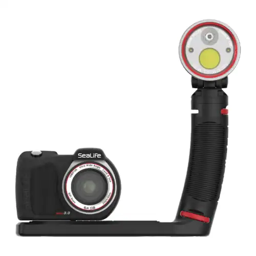 SEALIFE Micro 3.0 Pro Dual Beam Set (SL550-SL MICRO 3.0 64GB, 16MP, 4K Camera & SL679-Sea Dragon 3000SF Pro Dual Beam Cob Led Photo Video Light Kit Bundle Box)