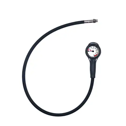 TERMO 2K Pressure Gauge, Evo Cover Thermoplastic High Pressure Hose 0-400 BAR Hose 800MM (32 Inches)