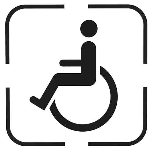 Знак инвалида для ЧПУ лазера в DXF формате