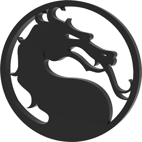 Смертельная битва (mortal kombat) для ЧПУ лазера в DXF и CorelDRAW