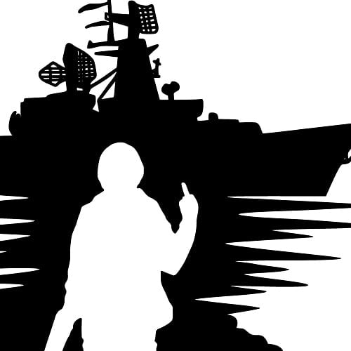 Русский военный корабль, иди на хуй - векторный чертеж для лазера DXF | Russian warship, fuck you drawing for laser in dxf format