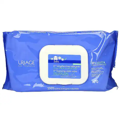 Lingettes Uriage pour bébé, douceur et fraîcheur, hypoallergéniques, nettoyage visage et corps