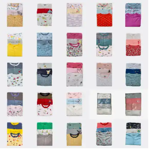 Lot 3 grenouillères bébé coton bio, ensemble pyjama fille/garçon, body manches longues doux, tenue naissance confortable