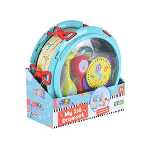 Kit de tambour musical pour bébé, jouet percussion enfant, couleurs vives, apprentissage musical