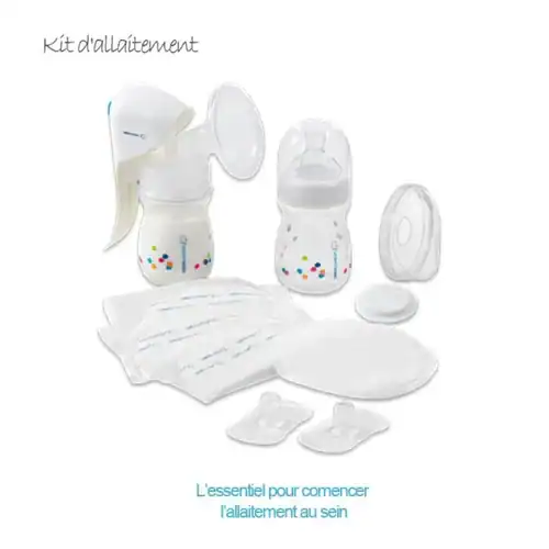 Kit d'allaitement bébé confort : coussin, coussinets & biberon pour maman et nouveau-né
