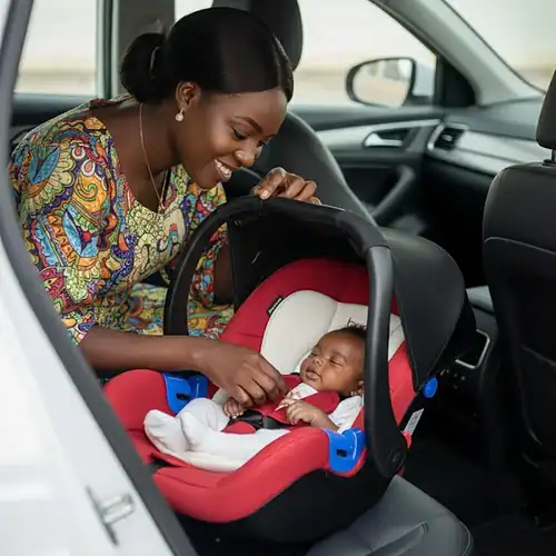 Maxi-cosy gris pour bébé, siège auto groupe 0+, confortable et sécurisé.