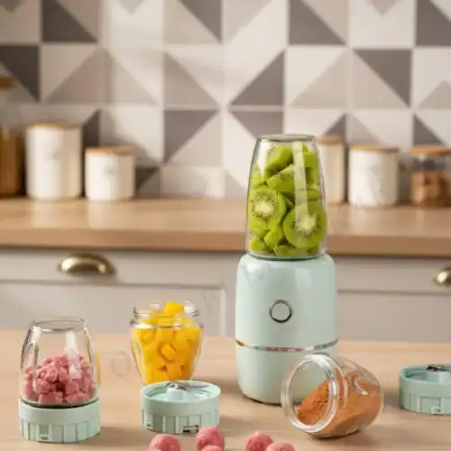 Mixeur bébé simple pour purées et compotes, facile à utiliser pour repas maison.