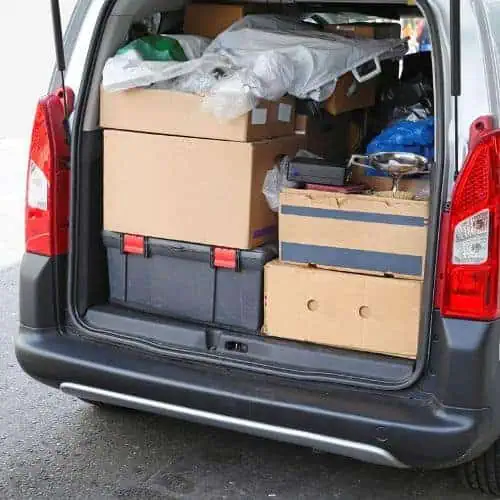 Get organized for a move by deciding ahead of time which items will go with you and not in the moving van.