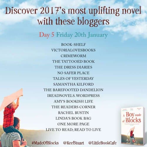Blog Tour schedule for A Boy made of Blocks