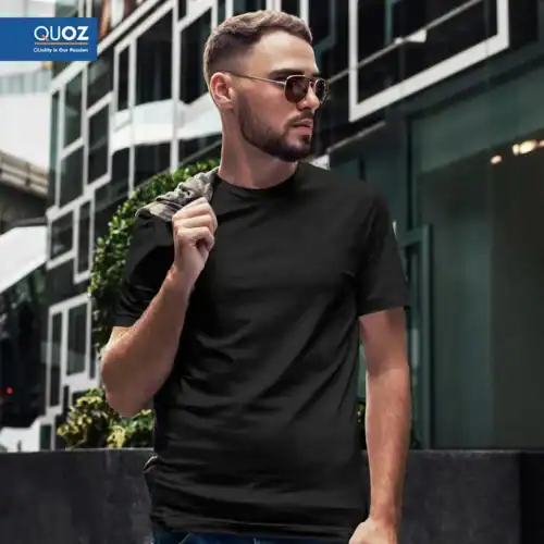 QUOZ Men Brand Blank T Shirt