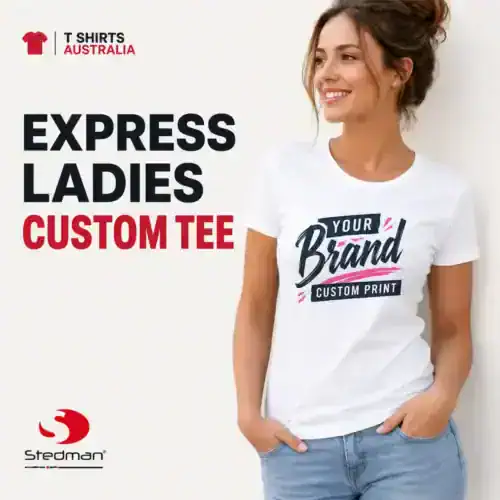 Express Stedman ladies custom T-shirt printing in Australia