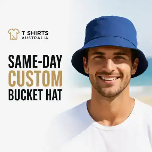 Same-day custom bucket hat printing in Australia