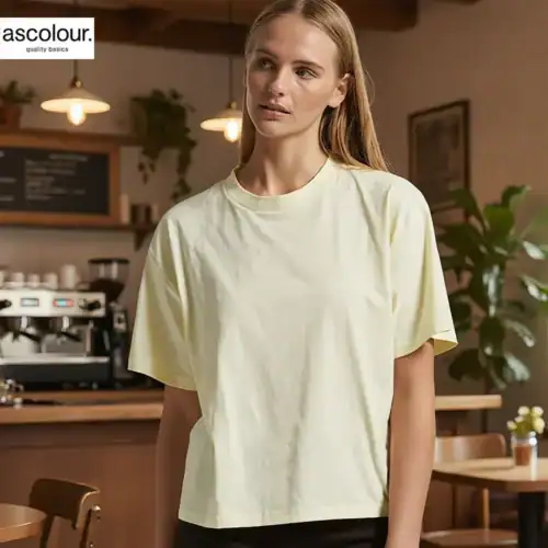 AS Colour Ladies Martina T Shirt, Butter, main view