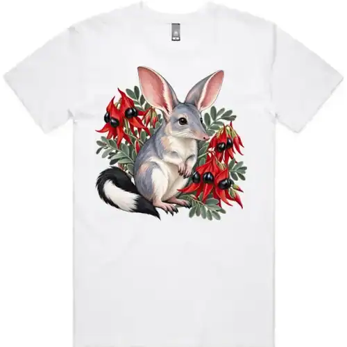 Bilby Among Sturt Desert Peas