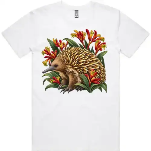 Echidna Among Kangaroo Paws