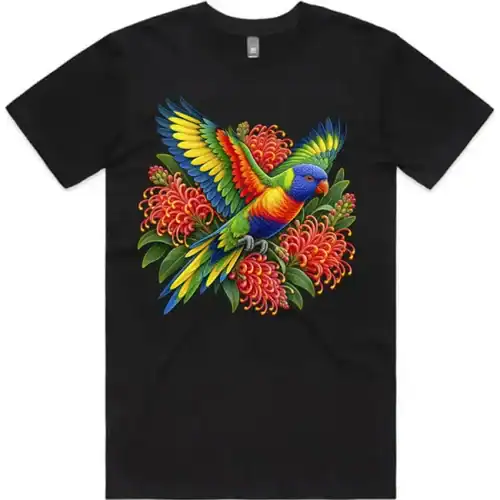 Rainbow Lorikeet with Grevillea