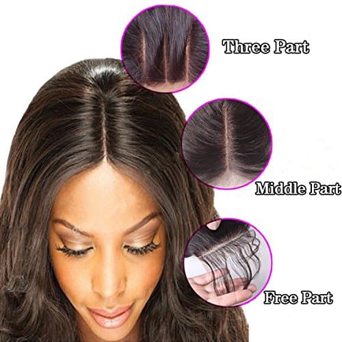EVA HAIR 7a Brazilian Straight Lace Front Closure Piece 3.5x4 Virgin Human Hair Bleached Knots Middle Part Lace with Baby Hair - Image 6