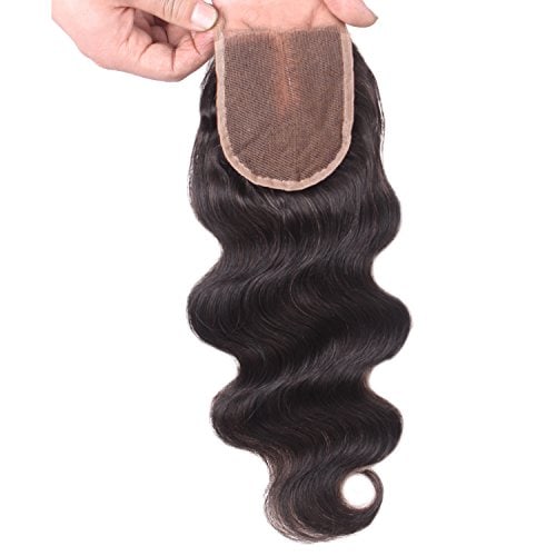 EVA HAIR Brazilian Body Wave Top Closure Unprocessed Human Hair Lace Bleached Knots with Baby Hair Middle Part Closure - Image 3