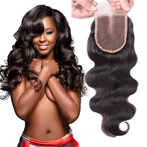 EVA HAIR Brazilian Body Wave Top Closure Unprocessed Human Hair Lace Bleached Knots with Baby Hair Middle Part Closure - Image 7