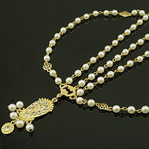 Aukmla Alloy Headbands for Women Head Chain with Sequines (Bead) - Image 3