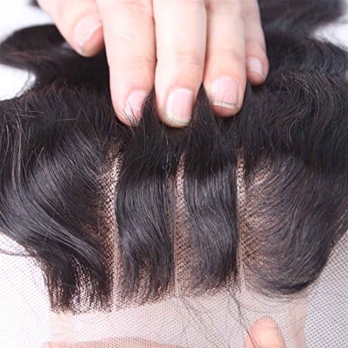 Elva Hair 3 Part Closure Body Wave Virgin Brazilian Hair 130% Density Lace Closure - Image 4