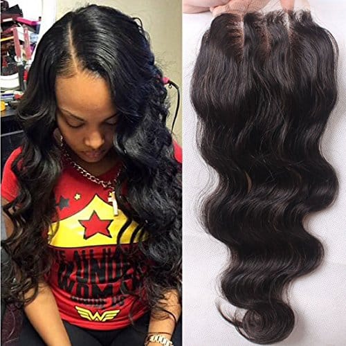 Elva Hair 3 Part Closure Body Wave Virgin Brazilian Hair 130% Density Lace Closure - Image 7