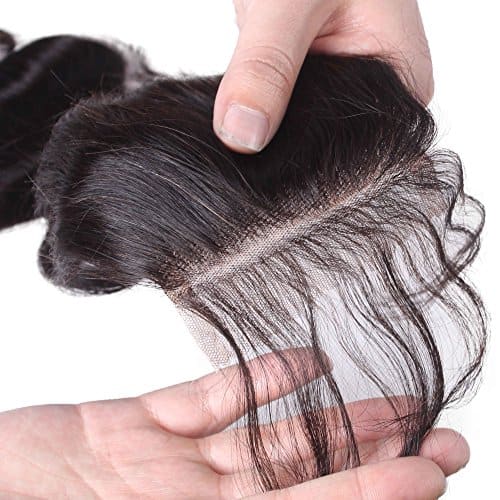 Elva Hair 3 Part Closure Body Wave Virgin Brazilian Hair 130% Density Lace Closure - Image 9