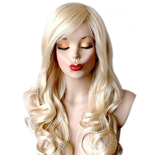 Long Blonde Wig High Quality Wavy Blonde Wigs For Women by Grimm Hair - Image 5