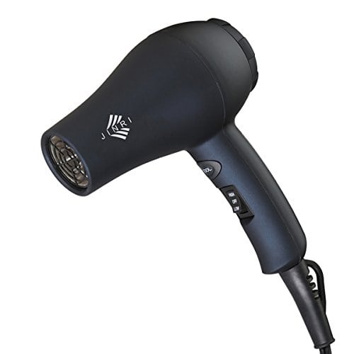 JINRI JR-101 Professional 1000W Ionic Ceramic Mini Travel Hair Dryer with Styling Concentrator Nozzle 2 Speeds 2 Heat Settings(Black) - Image 3
