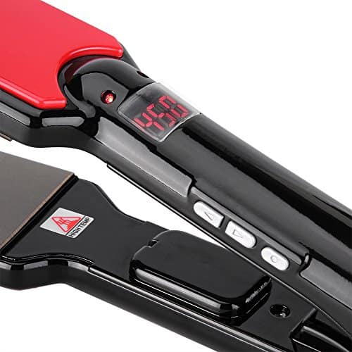 OSIR Professional Hair Straightener,1.5 Inch Wild Nano Titanium Flat Iron,Anti-Frizz with Digital Screen and Dual Voltage - Image 4