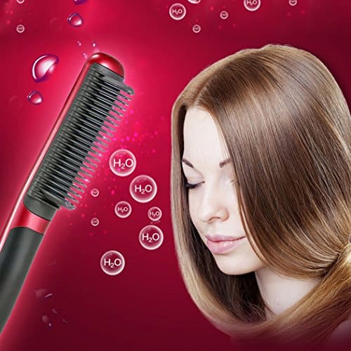 Ocathnon Digital Ceramic Hair Straightener and Hot-air Brush Comb Daily Self Hair Styling Tool - Image 9