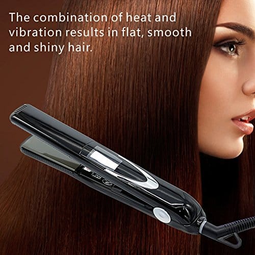 Waker Professional Tourmaline Vibration Ceramic Ionic Plates Flat Iron LCD Display Universal Voltage Hair Straightener - Image 4
