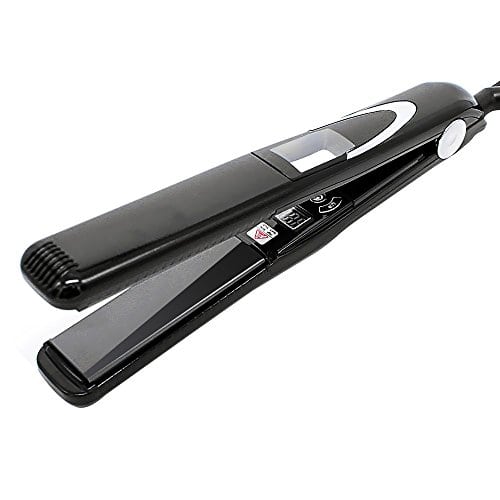 Waker Professional Tourmaline Vibration Ceramic Ionic Plates Flat Iron LCD Display Universal Voltage Hair Straightener