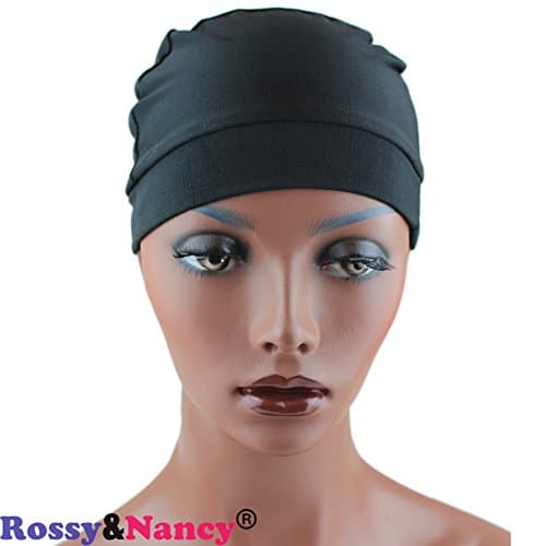 Rossy&Nancy Costume Unisex Stocking Wig Nylon Stretch Mesh Black Color Wig Cap - Image 5