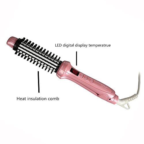 Vivid&Vogue 3 in 1 Hot Brush Hair Straightener & Curler Ceramic Dual Voltage 1.25inch. Professional VAV US Plug - Image 6