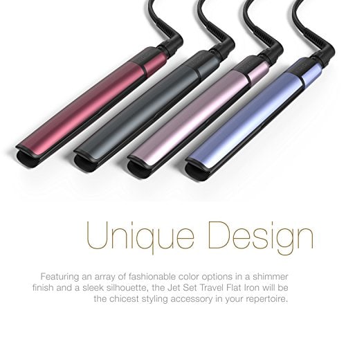 xtava Jet Set Travel Flat Iron Lightweight Straightener Superior Heat Protection On-the-Go - Dual-Voltage Compatibility - Image 7
