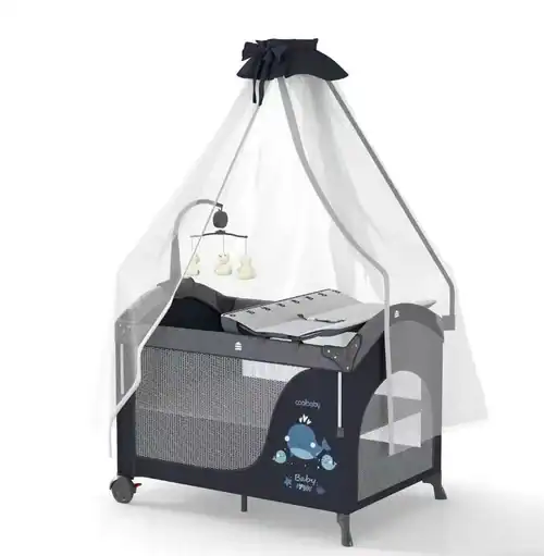 Lit parapluie cododo pliable avec moustiquaire, bébé en sécurité, confort, transport facile.