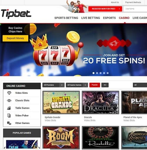 Tipbet Casino Review