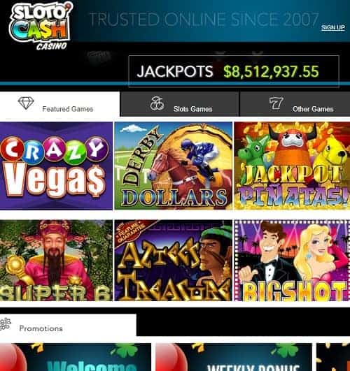 Sloto Cash Casino USA Review