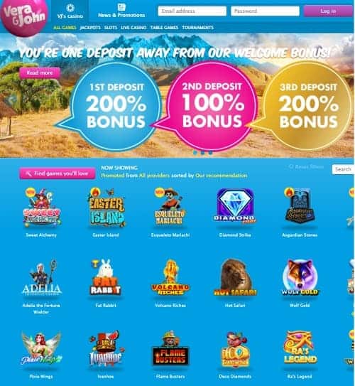 Vera&John Casino free spins bonus