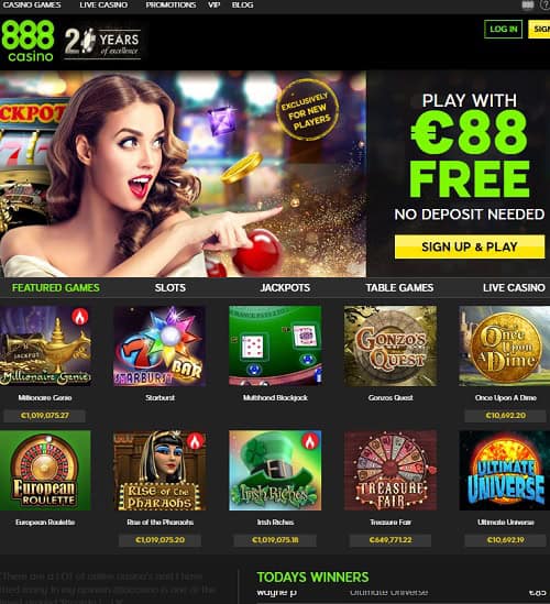 888Casino online and mobile - play now