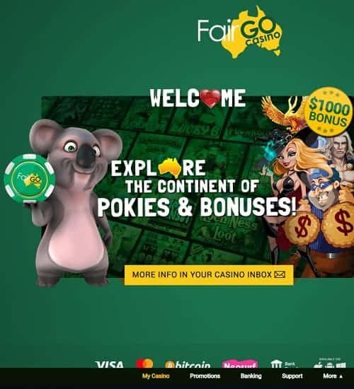 Fair Go Casino for Australia - online pokies