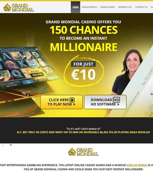 Grand Mondial Casino Free Spins Bonus — Review for New Zealand Players