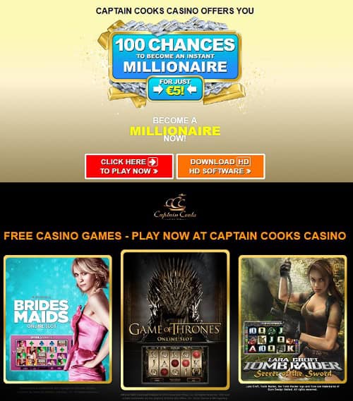 Captain Cook's Casino Microgaming