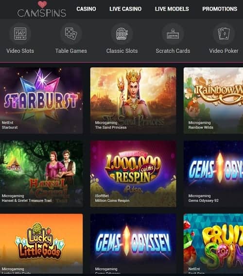 Camspins Casino Review