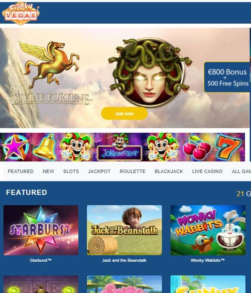 Freaky Vegas Casino Online and Mobile - free games!