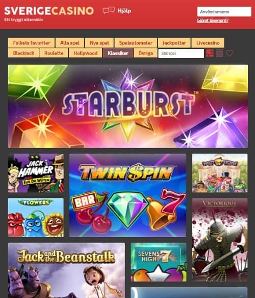 SverigeCasino Review 